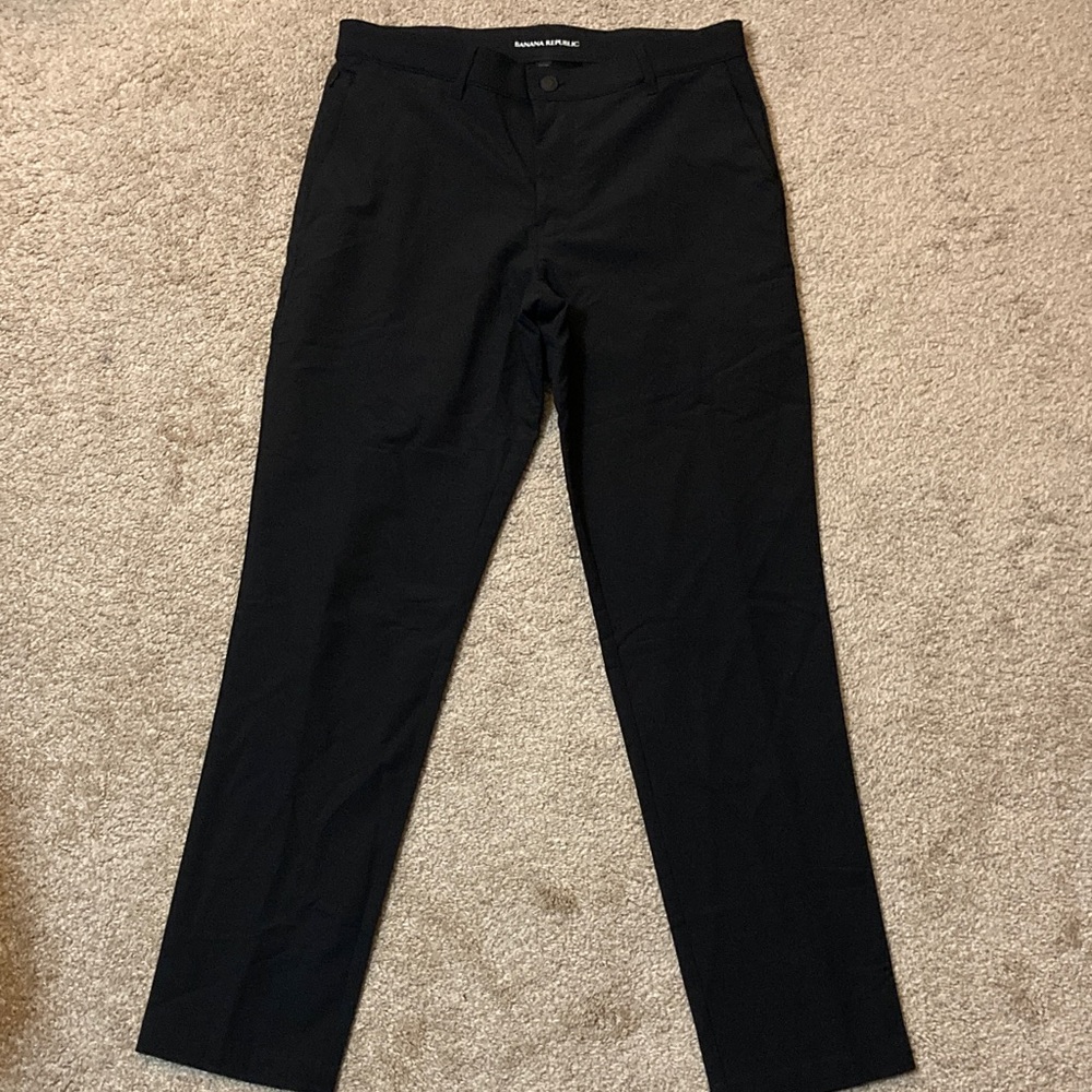 Banana Republic Men's Classic Black Chinos